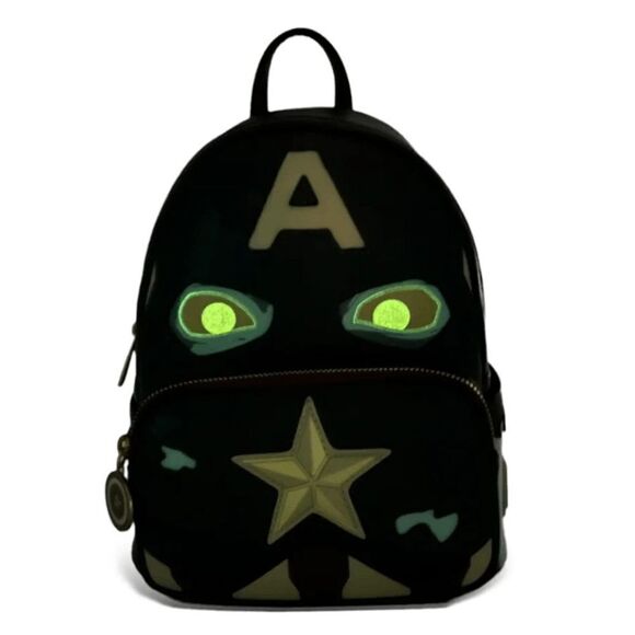 Loungefly Handbags - Loungefly Marvel What If? Zombie Captain America Cosplay Backpack Glow -…